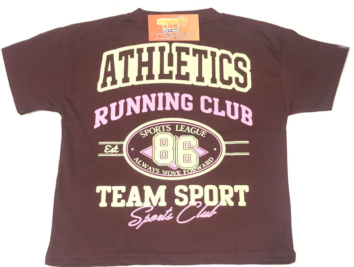 Remera over ATHLETICS DOBLE ESTAMPA de algodón
