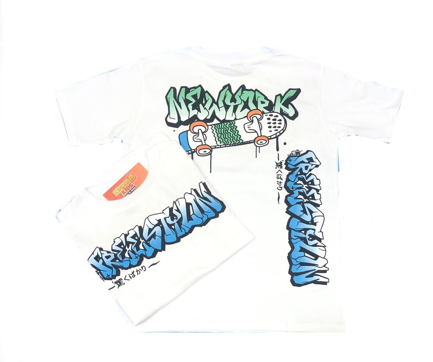 Remera FREESTYLIN doble estampa de algodón