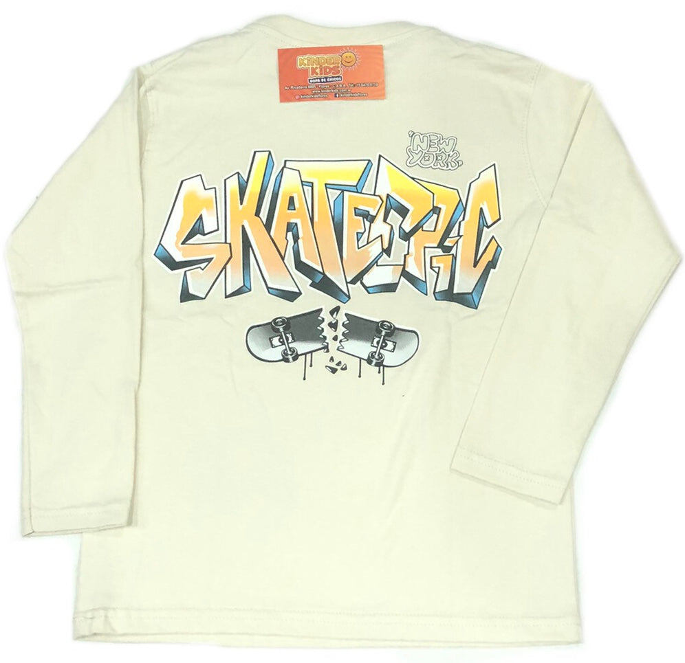 Remera SKATEEPIC doble estampa de algodón