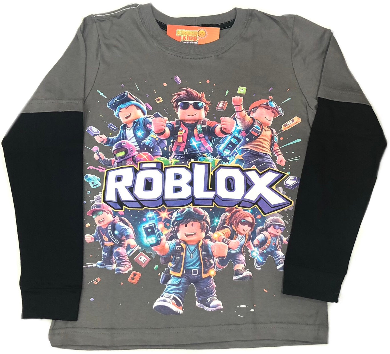 Remera ROBLOX TODOS brilla en la oscuridad de algodón