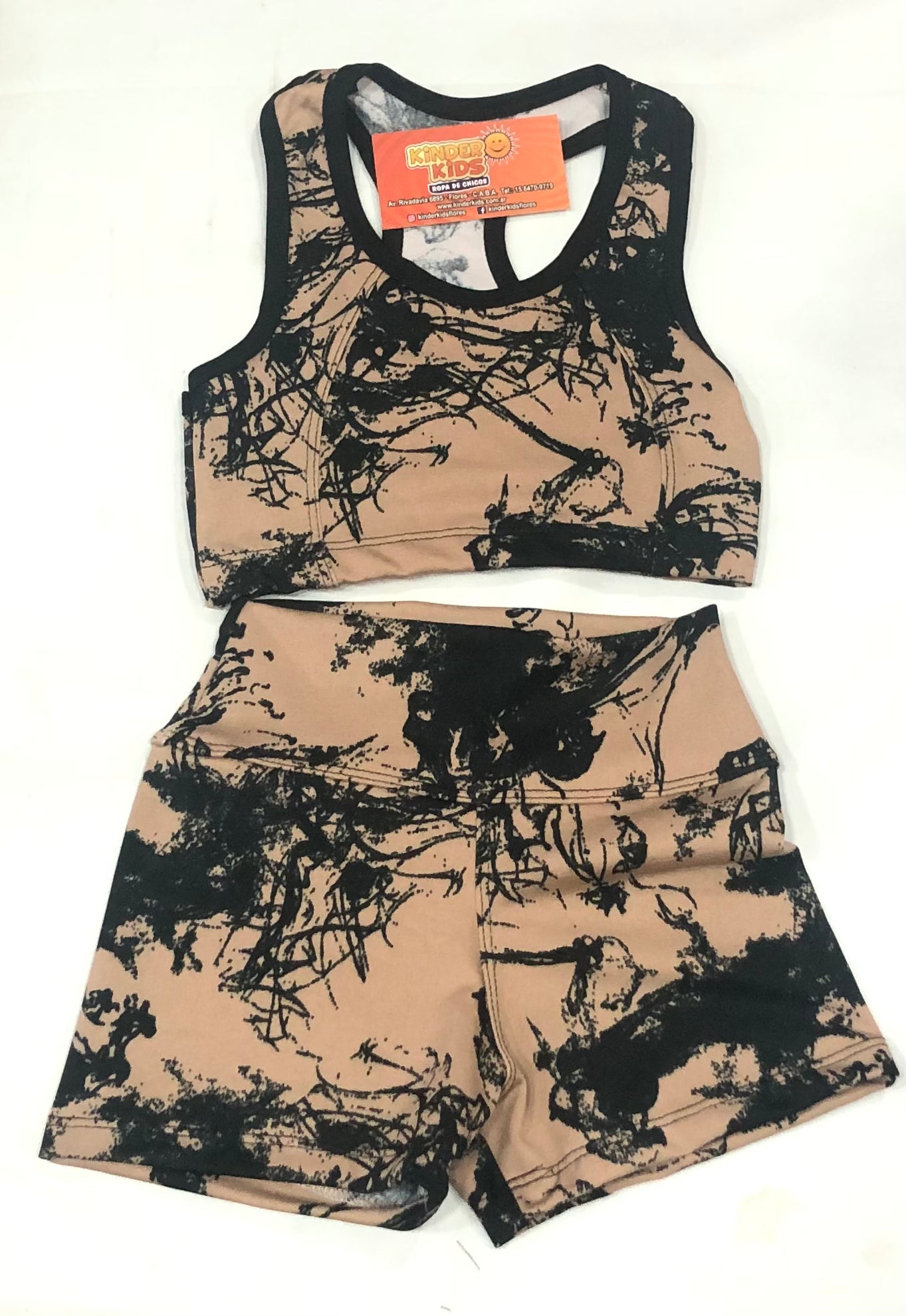 CONJUNTO Short con top de lycra estampas varias