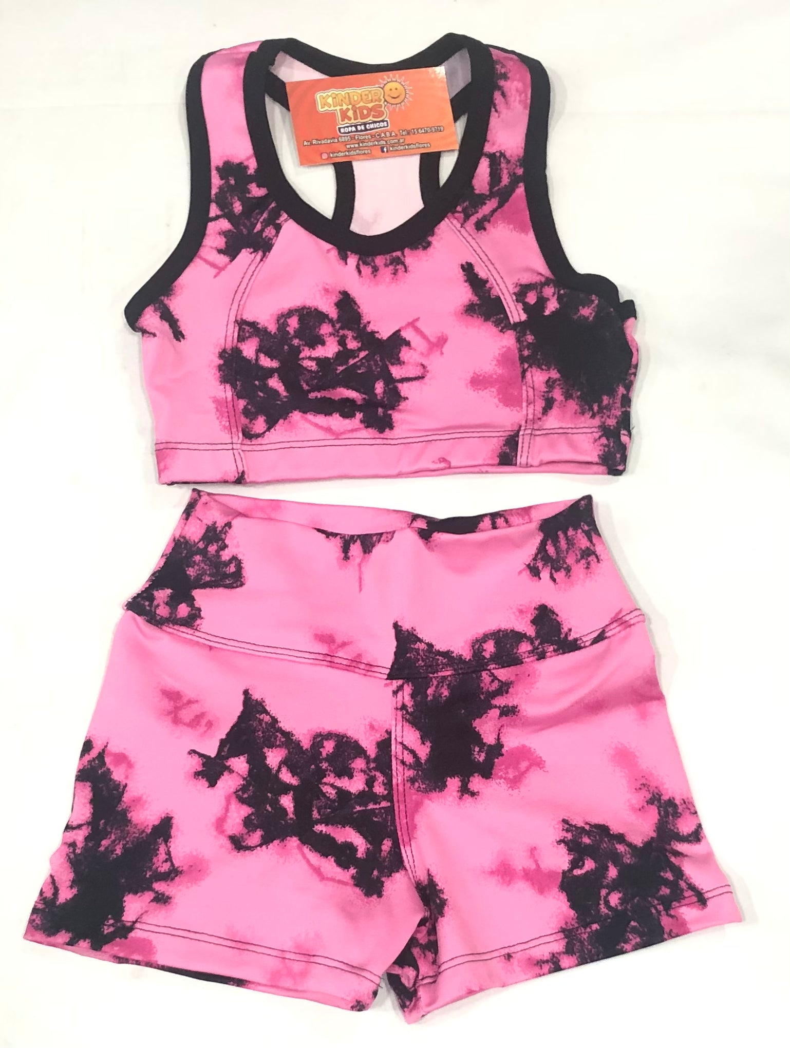 CONJUNTO Short con top de lycra estampas varias