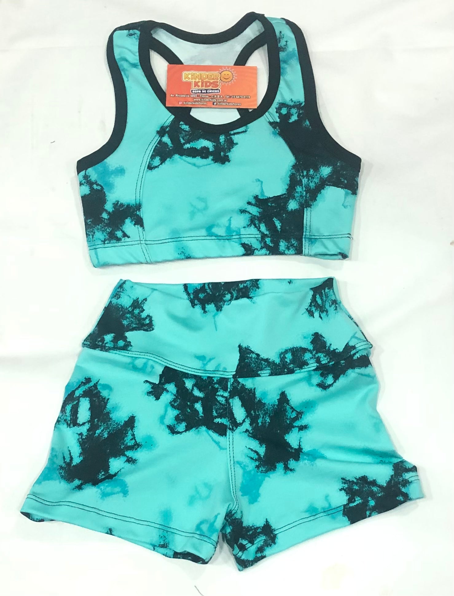 CONJUNTO Short con top de lycra estampas varias