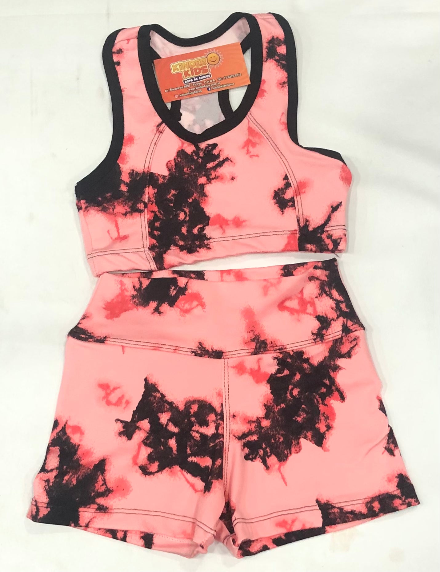 CONJUNTO Short con top de lycra estampas varias