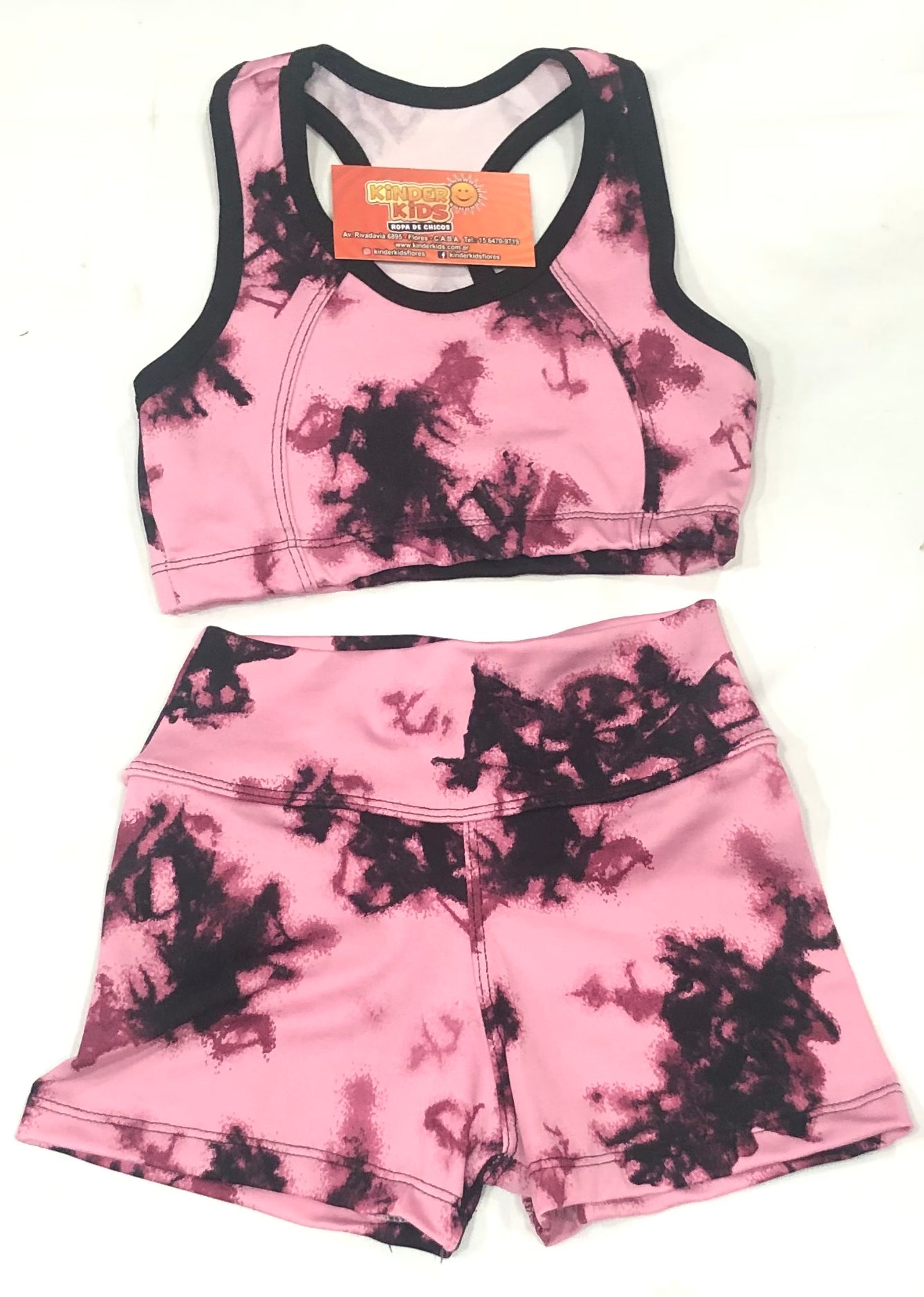 CONJUNTO Short con top de lycra estampas varias