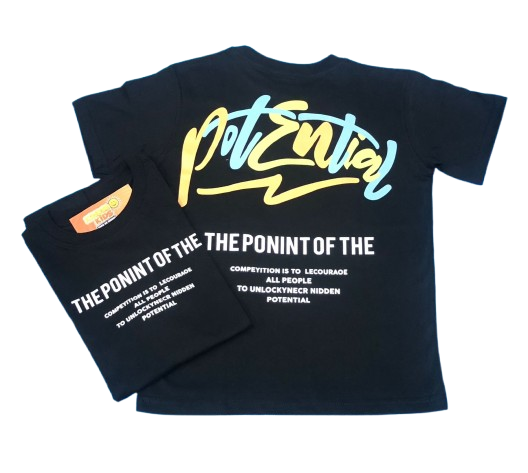 Remera THE PONINT OF THE doble estampa de algodón