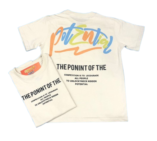 Remera THE PONINT OF THE doble estampa de algodón