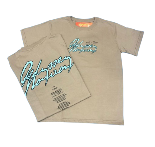 Remera AFTERGLOW doble estampa de algodón