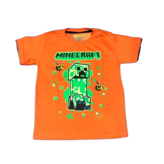 Remera MINECRAFT brilla en la oscuridad de algodón